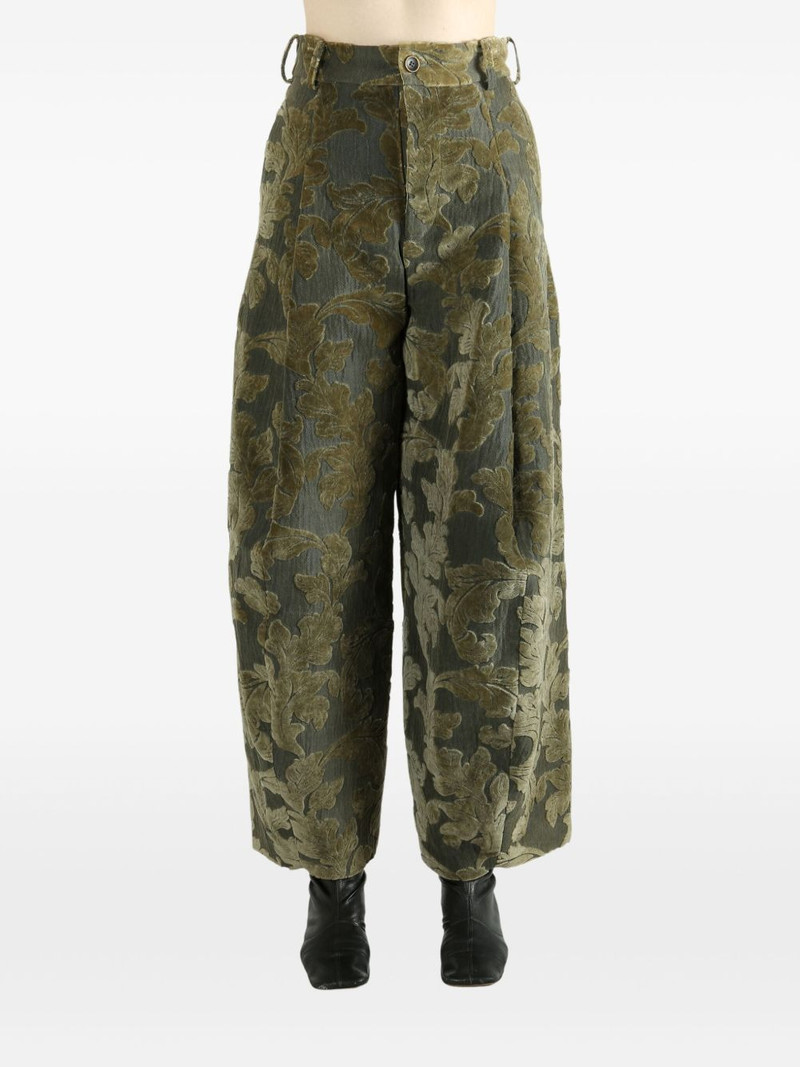 UMA WANG jacquard palazzo trousers outlook