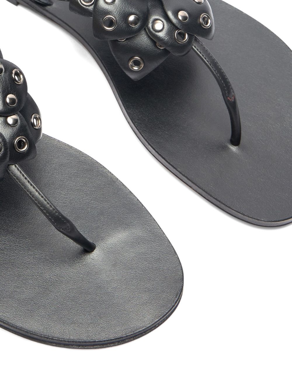 stud-embellished flat sandals - 5