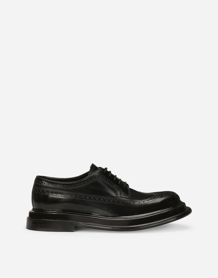 Brushed calfskin Derby shoes - 1