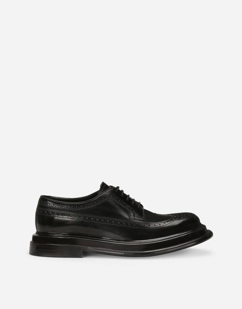 Brushed calfskin Derby shoes 1