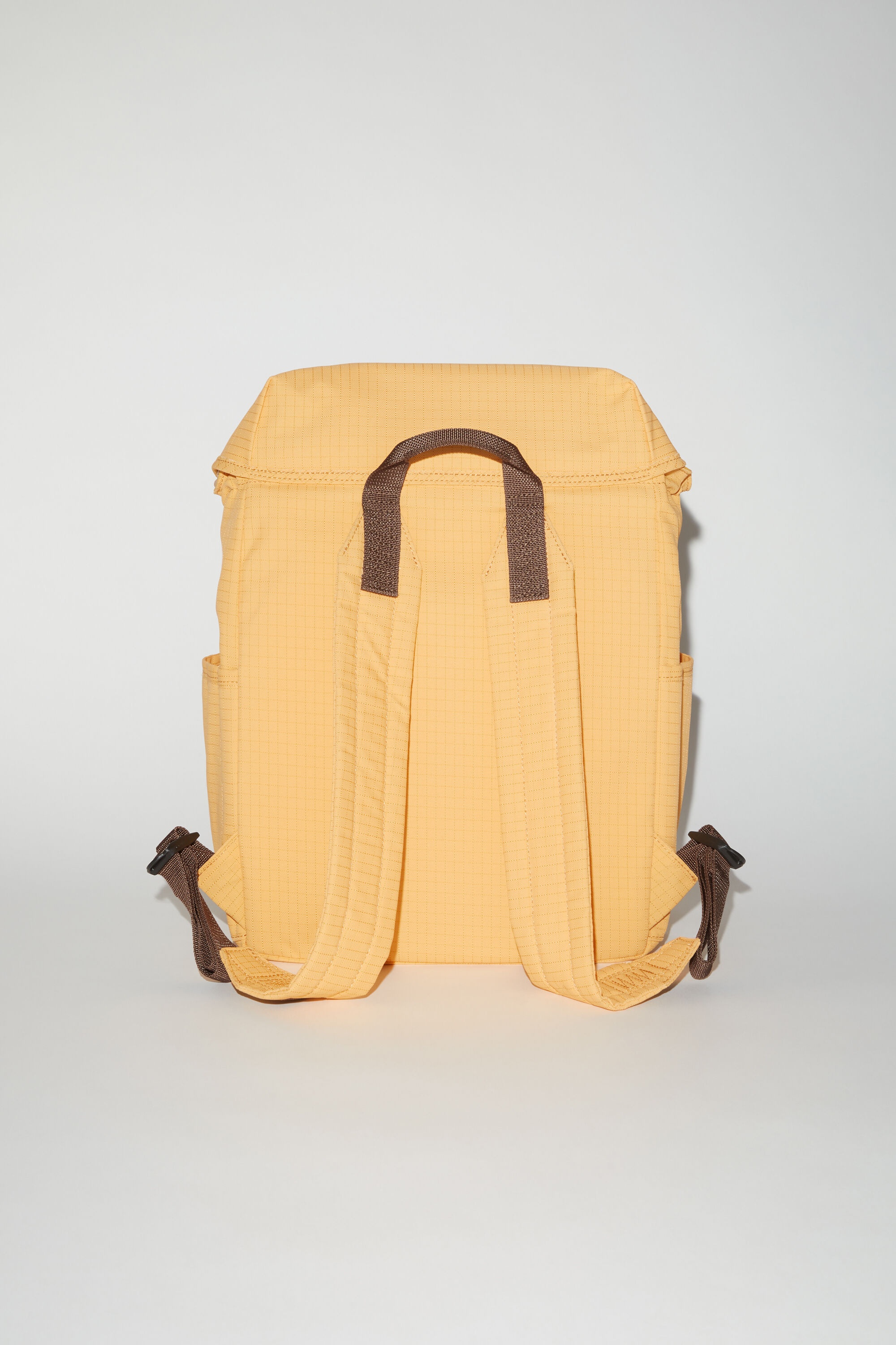 Ripstop nylon backpack - Yellow/brown - 4