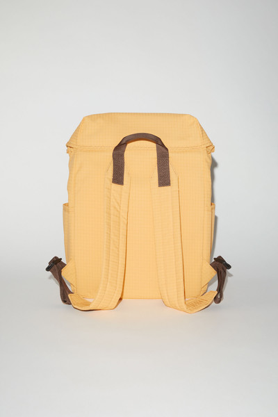 Acne Studios Ripstop nylon backpack - Yellow/brown outlook