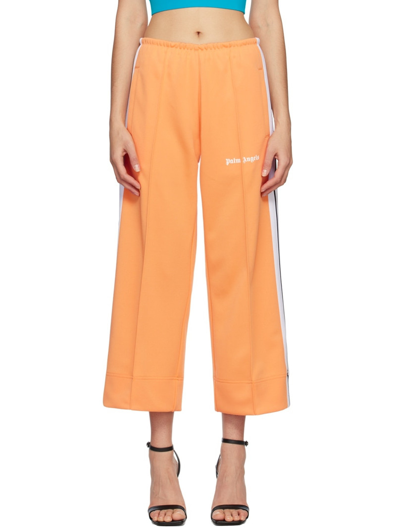 Orange Cropped Track Pants 1