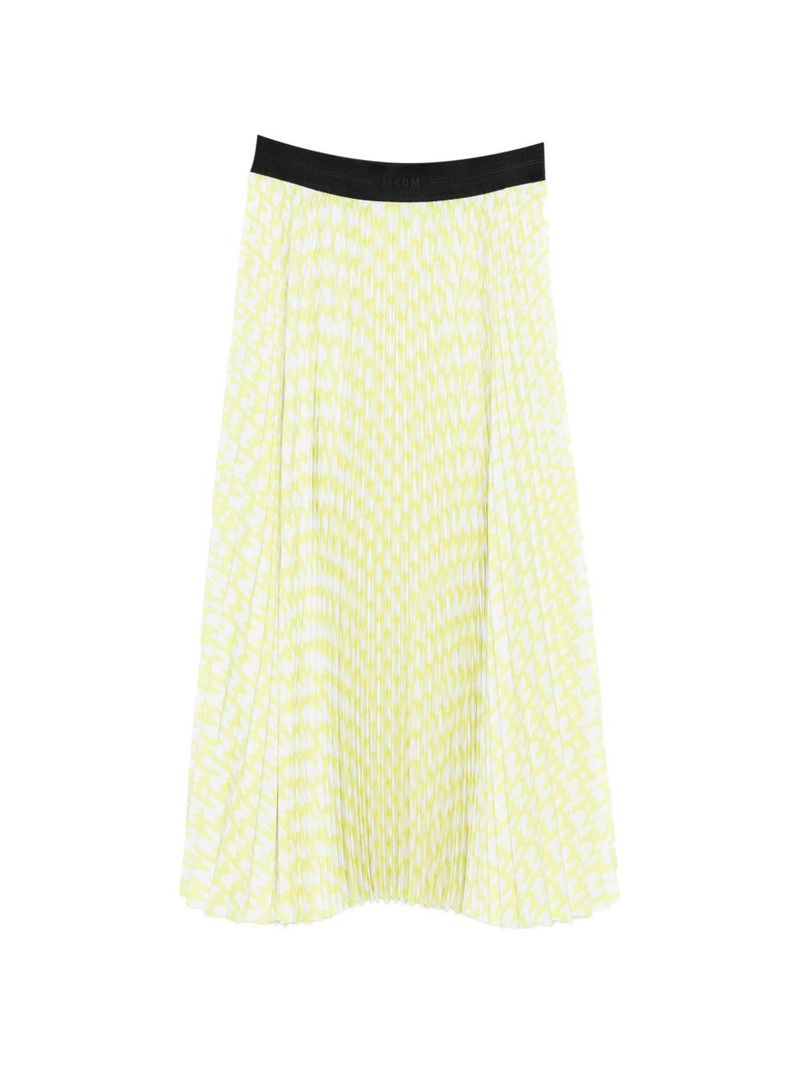 pleated patterned skirt 1