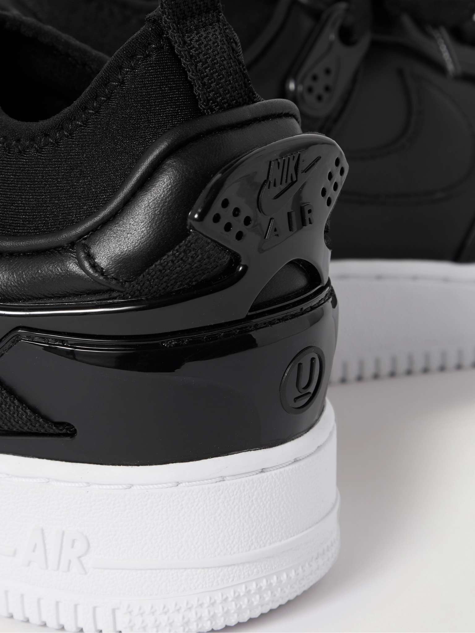 + Undercover Air Force 1 Rubber-Trimmed Leather Sneakers - 6