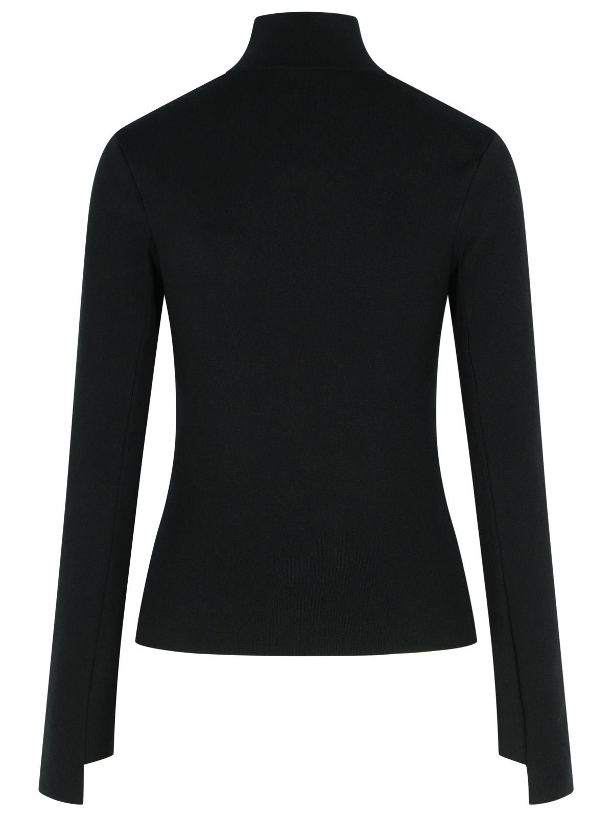Courreges Turtleneck Sweater In Black Viscose Blend Women - 3