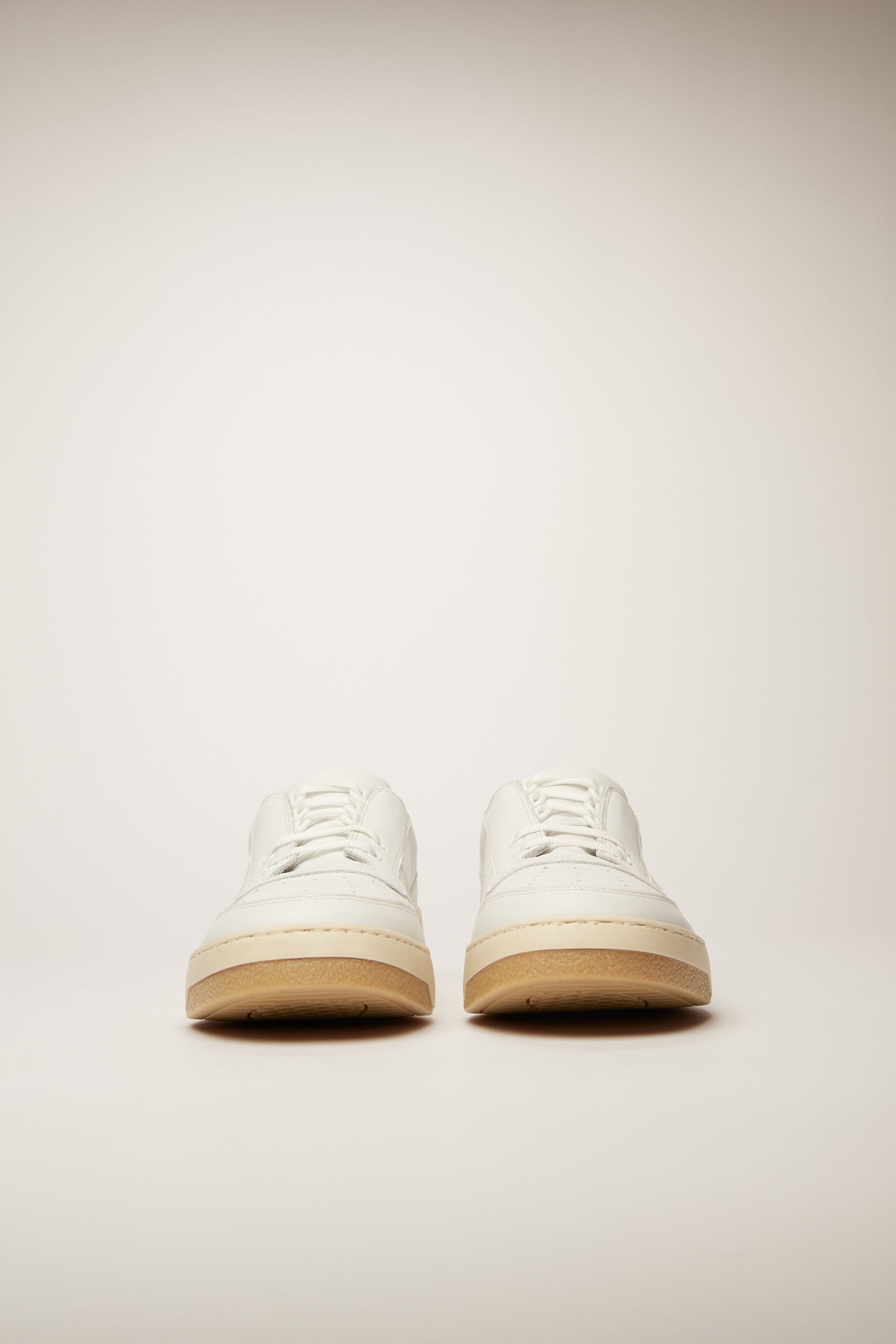 Lace-up sneakers white/white - 2