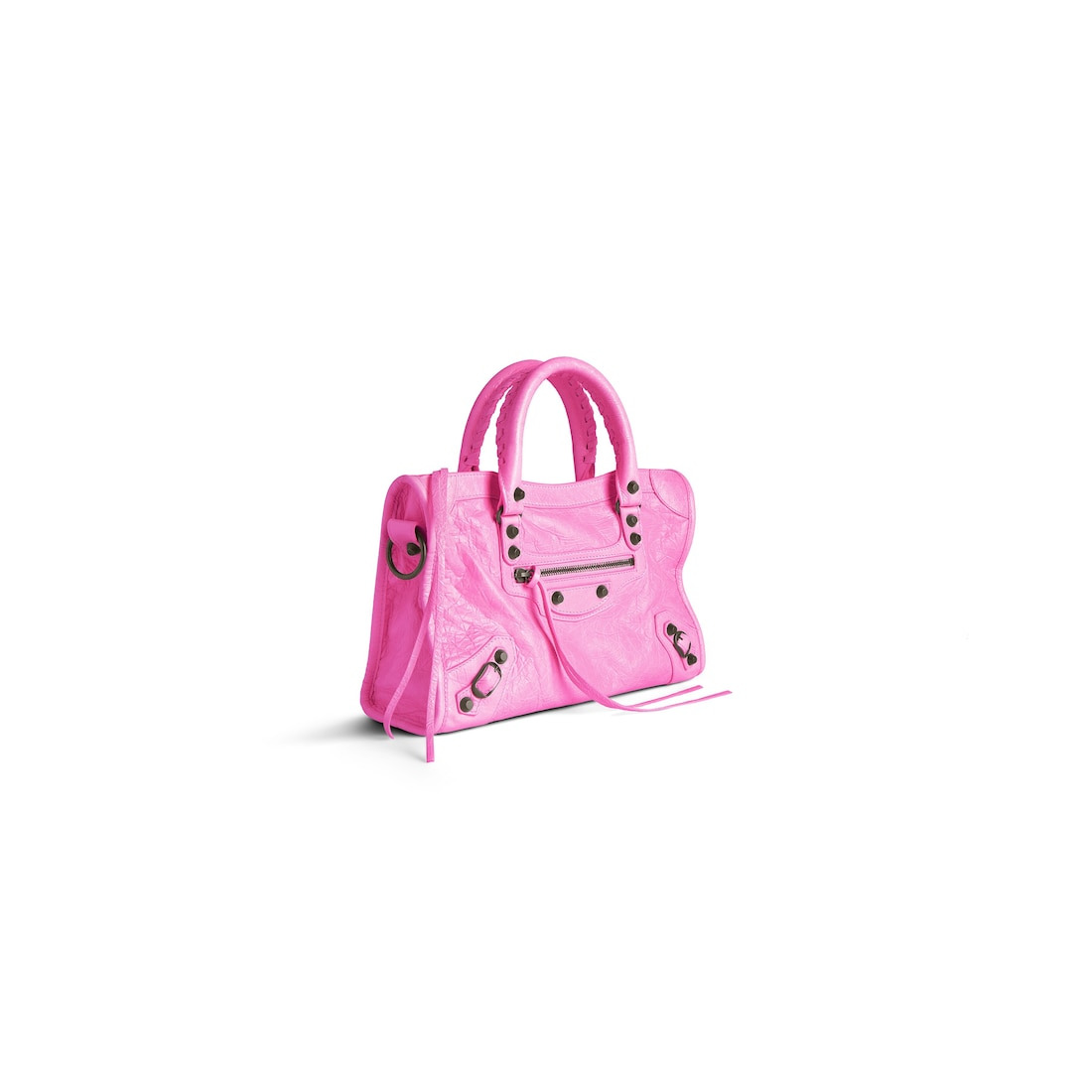 Women's Le City Small Bag in Glossy Pink - 2