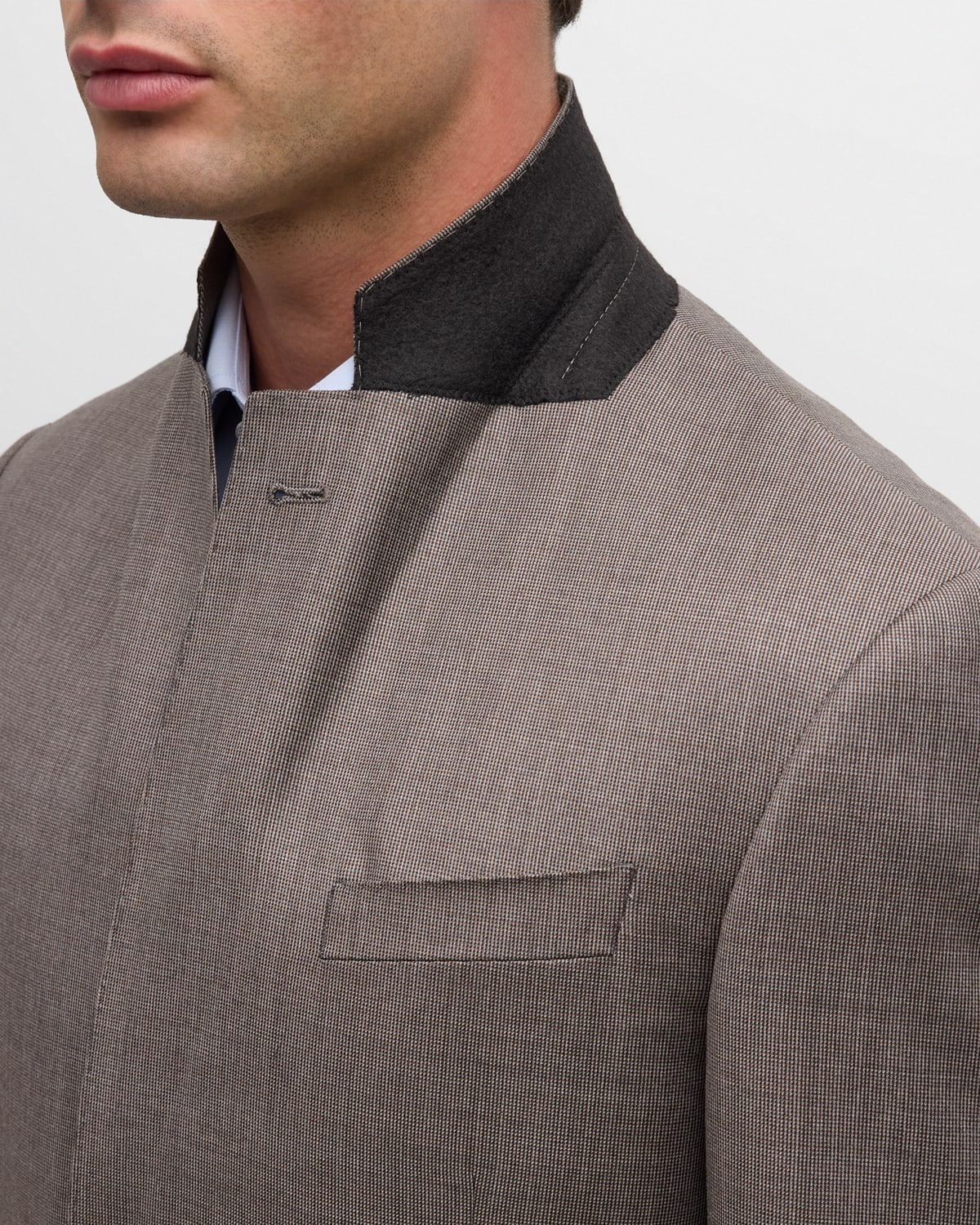 Men's Solid Wool-Blend Suit - 8