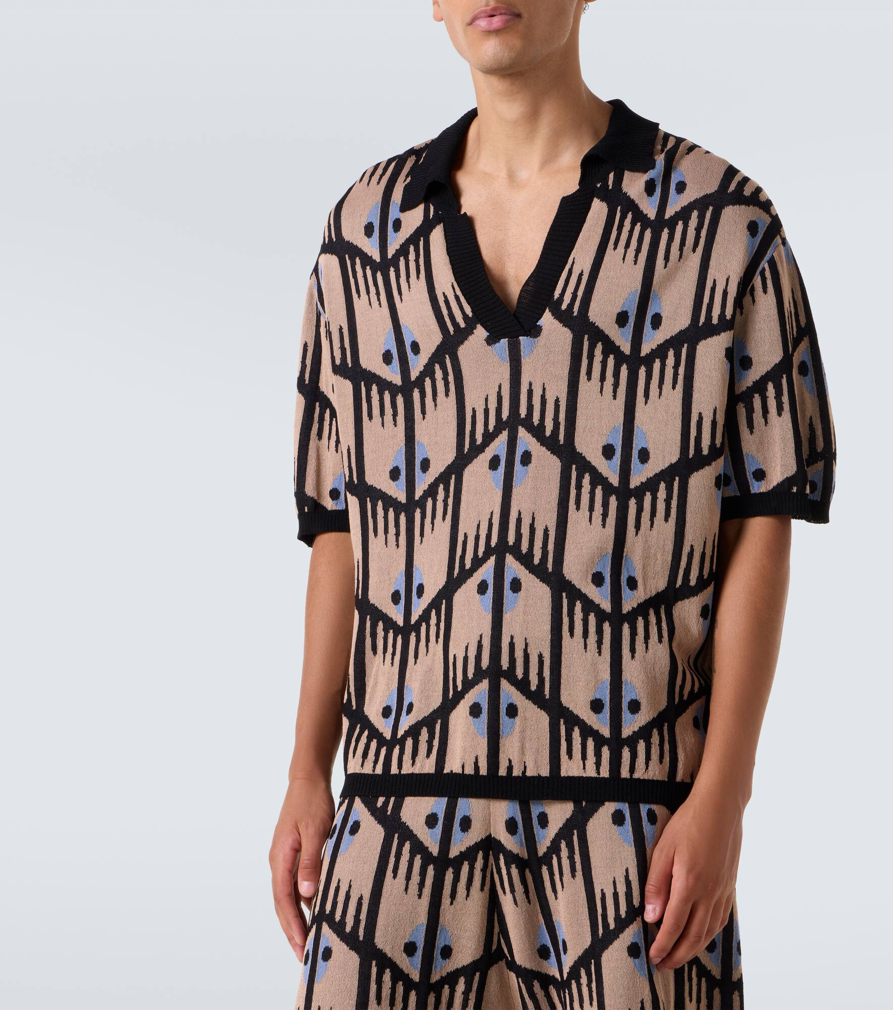 Jacquard polo shirt - 3