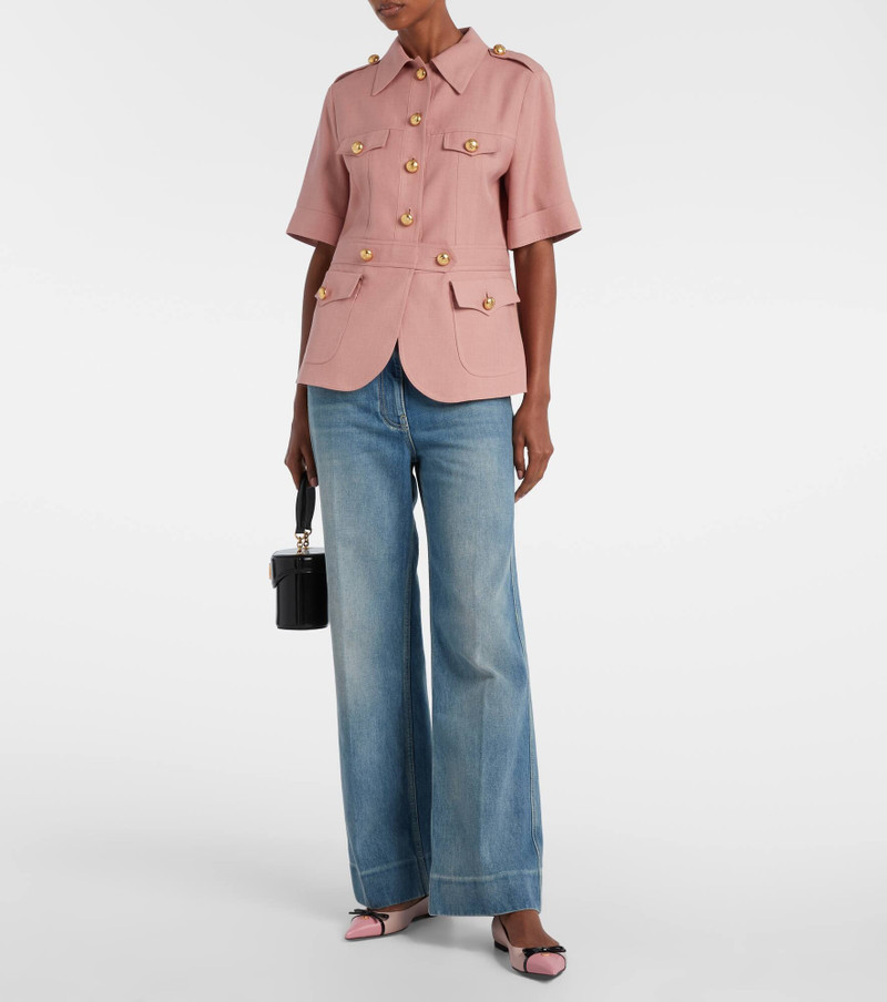 Valentino Bepointy leather ballet flats outlook