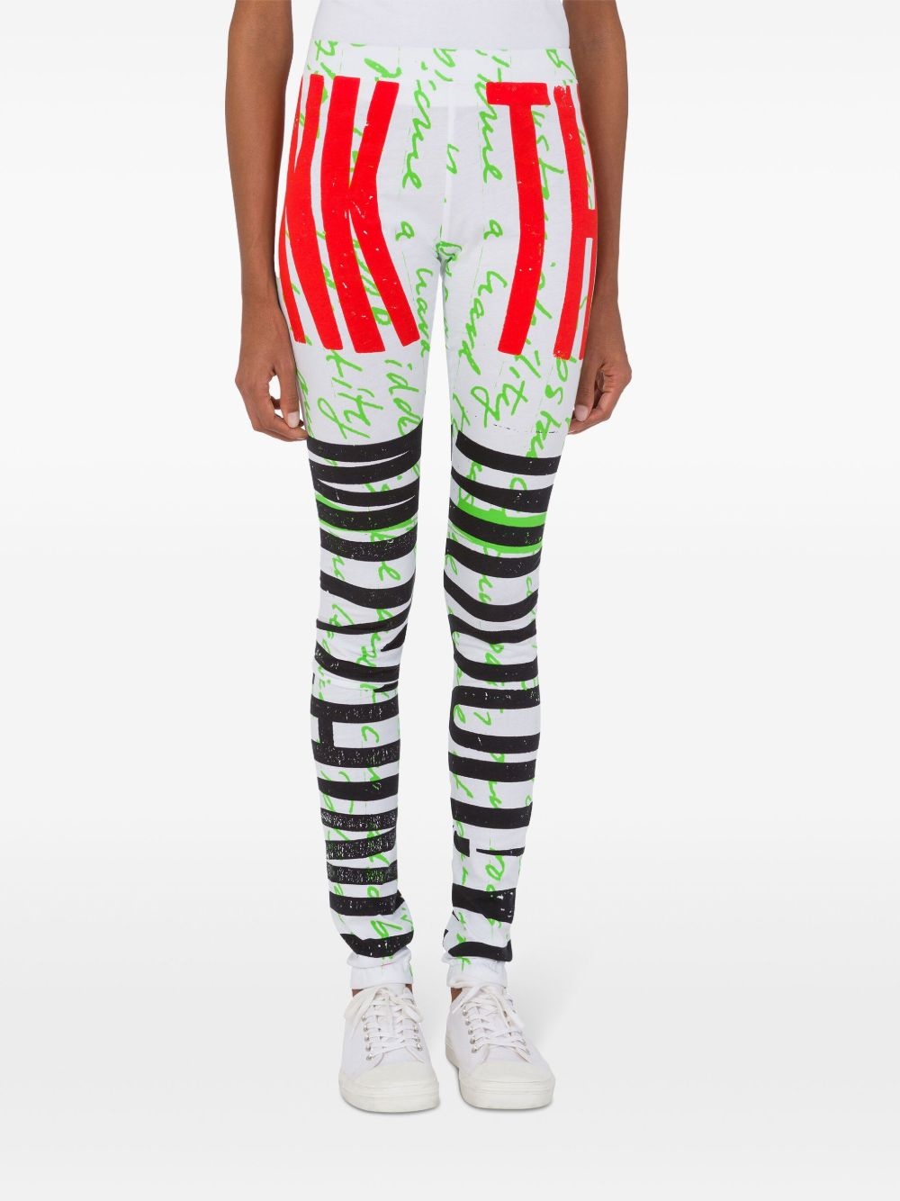 graphic-print leggings - 2