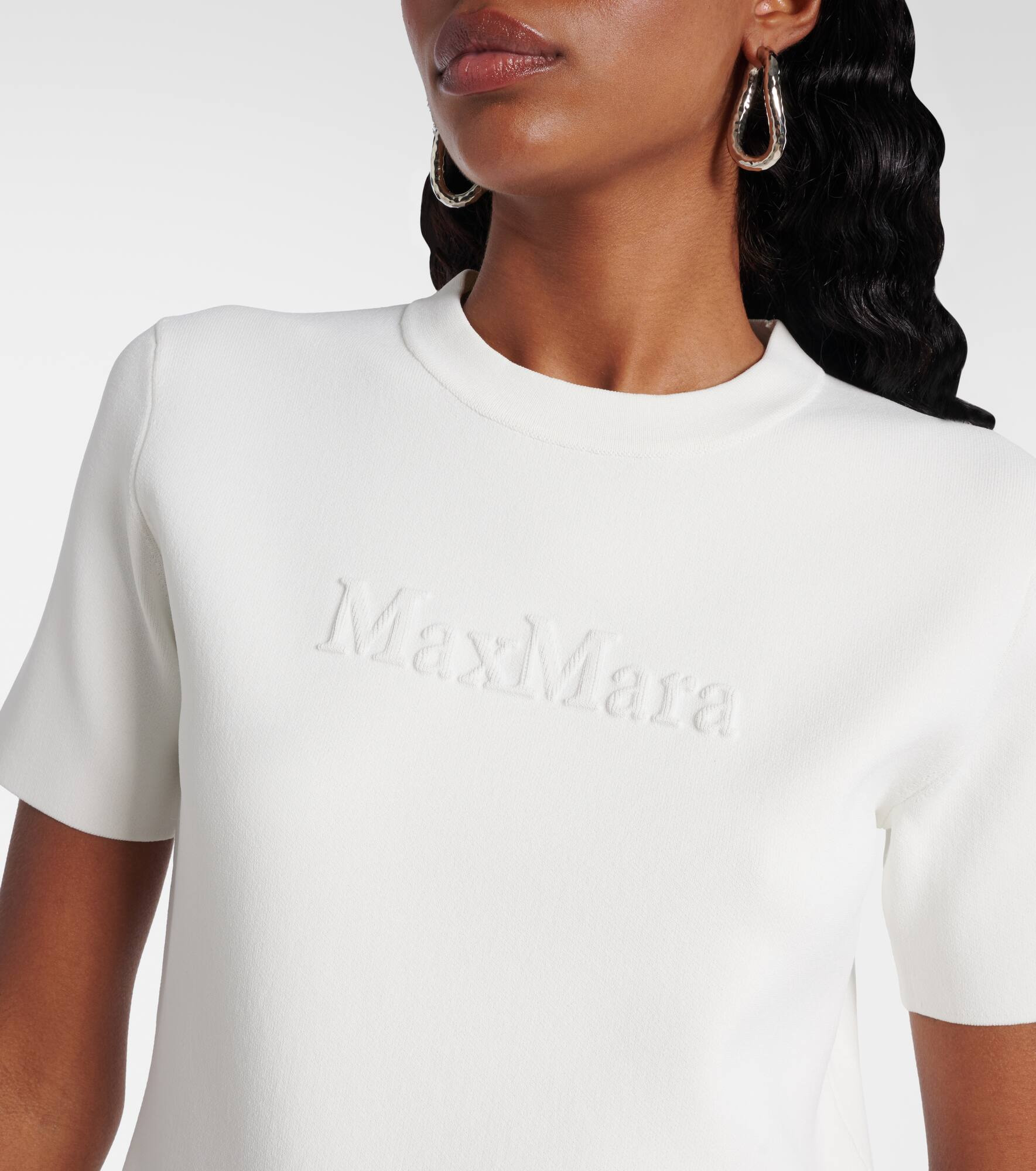 Adelio logo crêpe T-shirt - 4