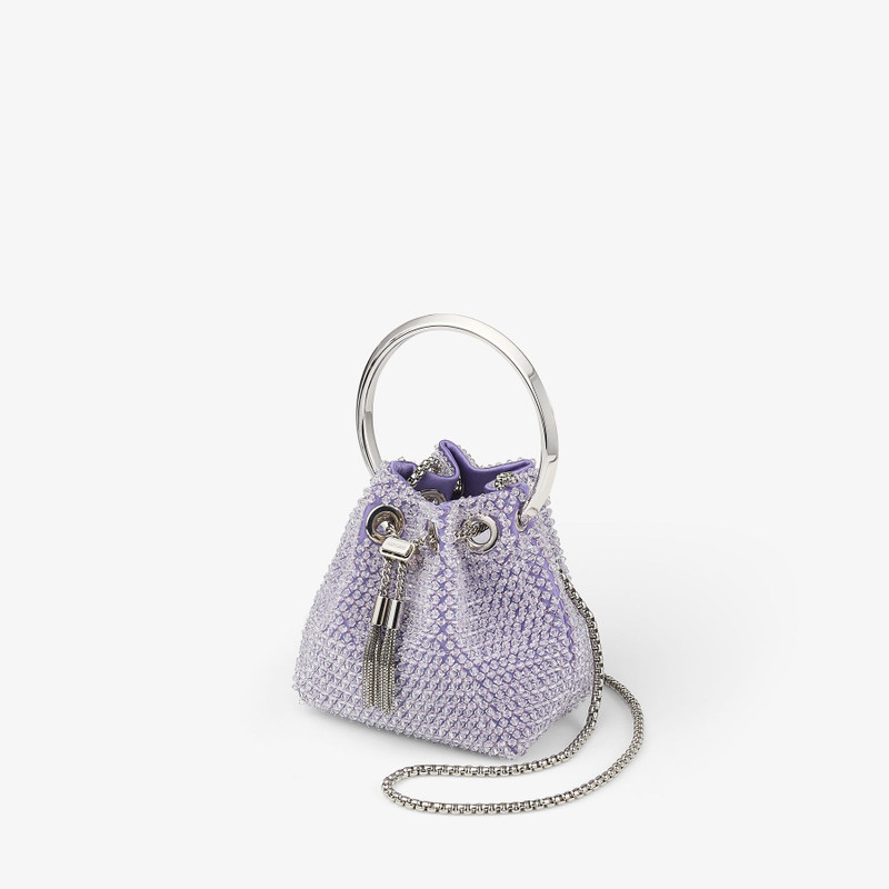 JIMMY CHOO Micro Bon Bon
Tanzanite Embroidered Satin Mini Bag outlook