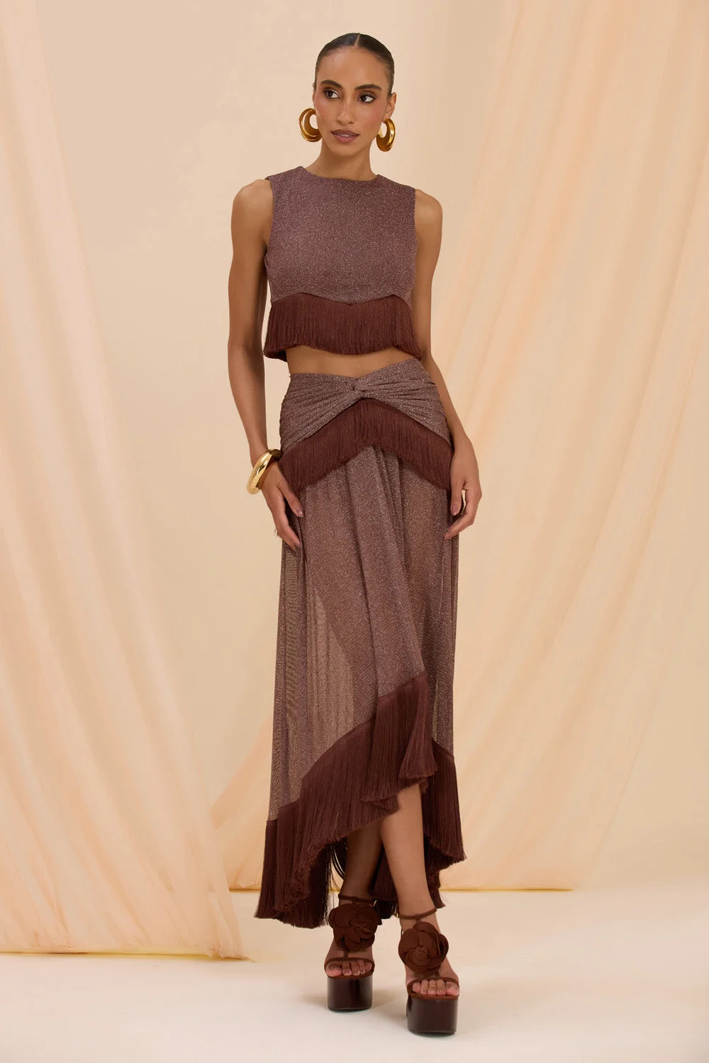 ALICIA TULLE MAXI SKIRT - 1