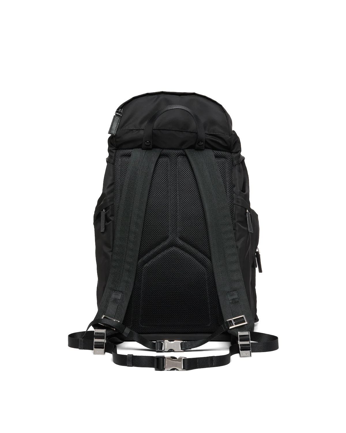 Re-Nylon and Saffiano leather backpack - 3