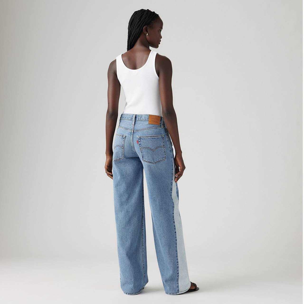 BAGGY DAD PIECED WOMEN'S JEANS - 4