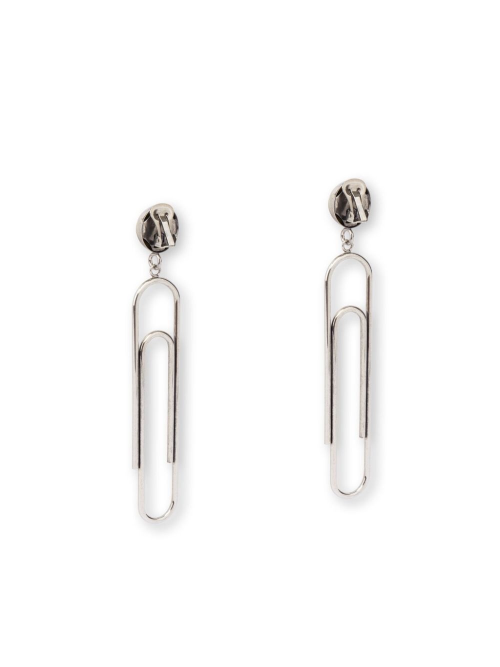 pin-shape drop earrings - 3