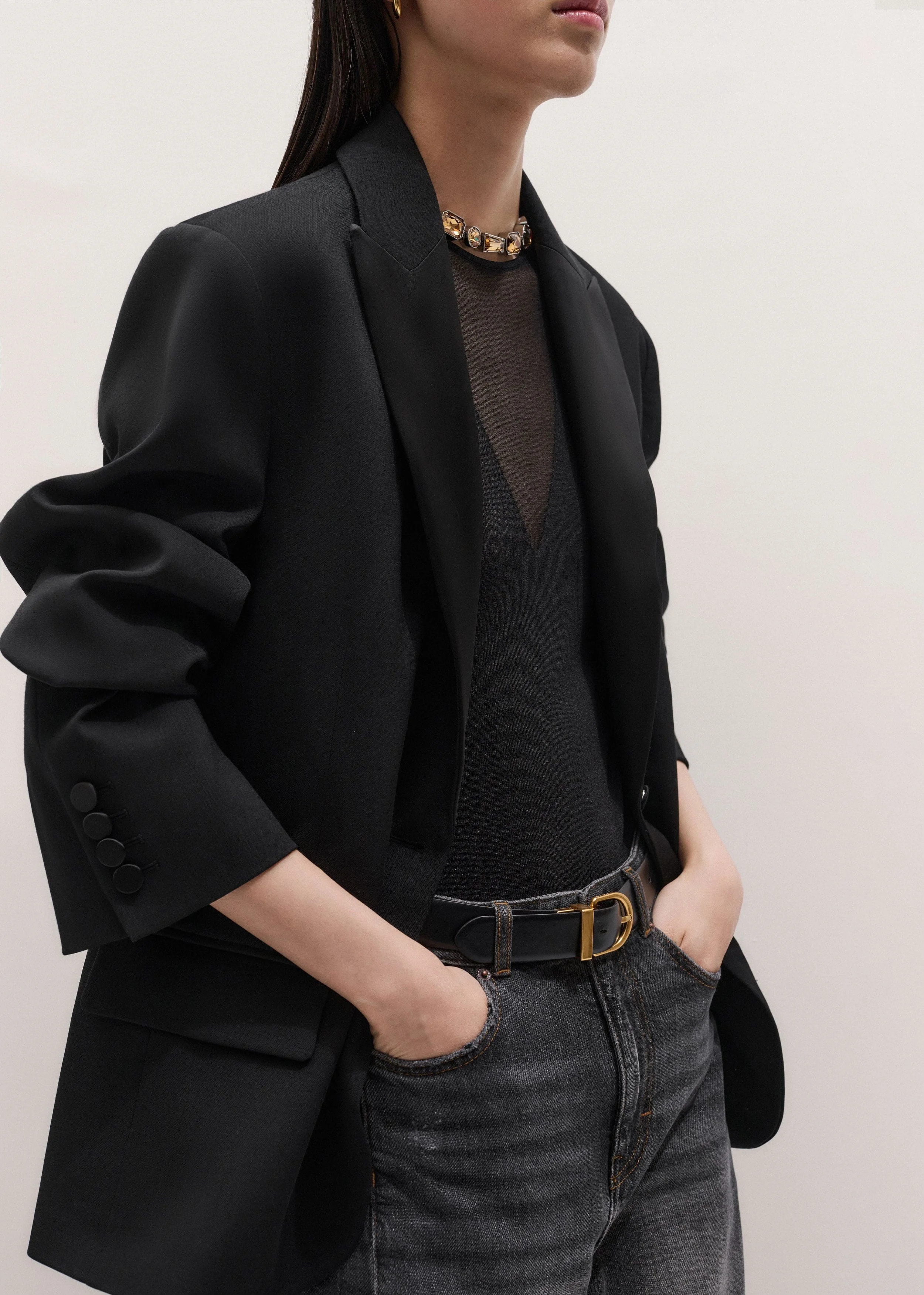 Icon Oversized Tux Blazer - 1