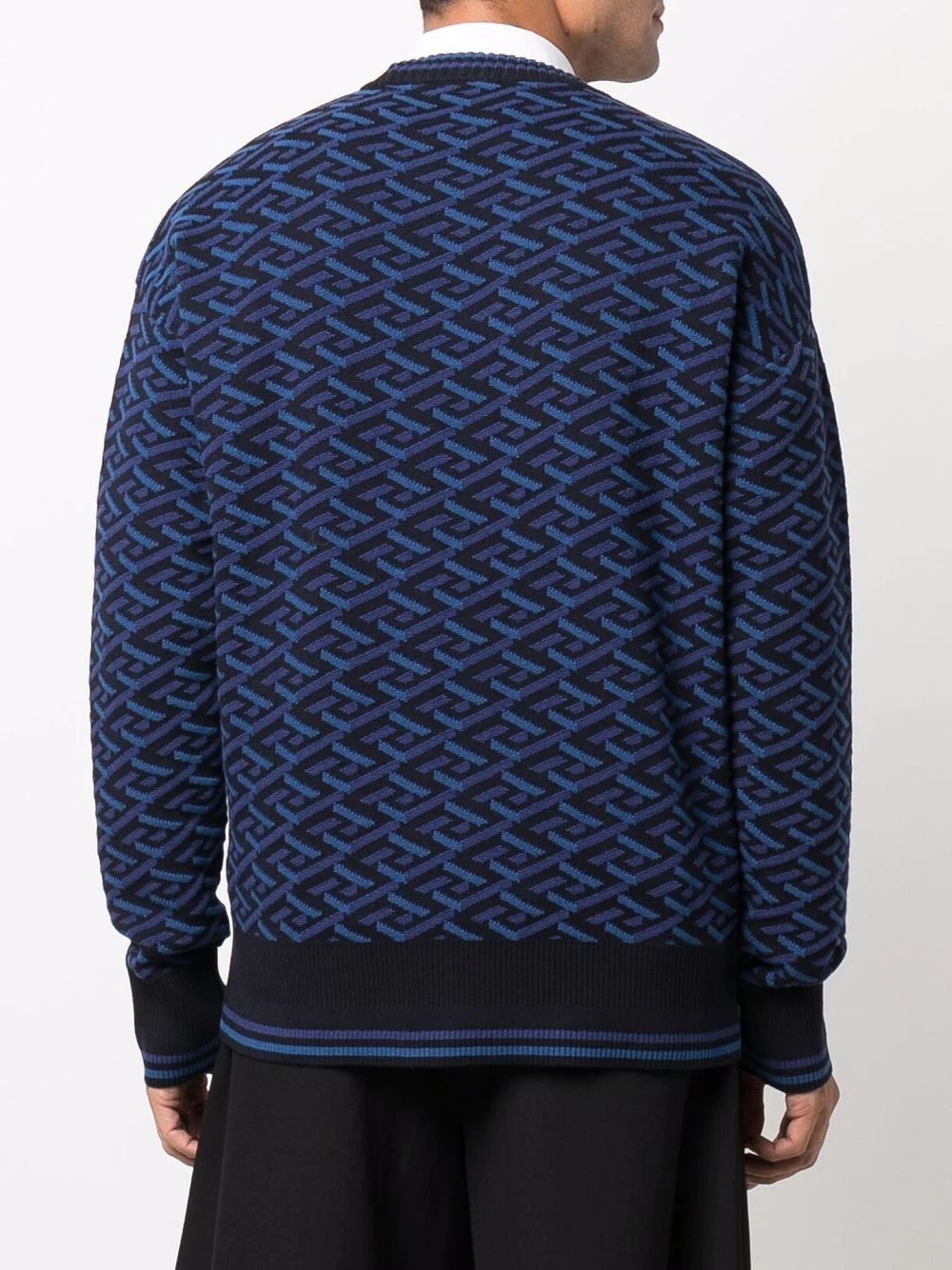 La Greca geometric pattern jumper - 4