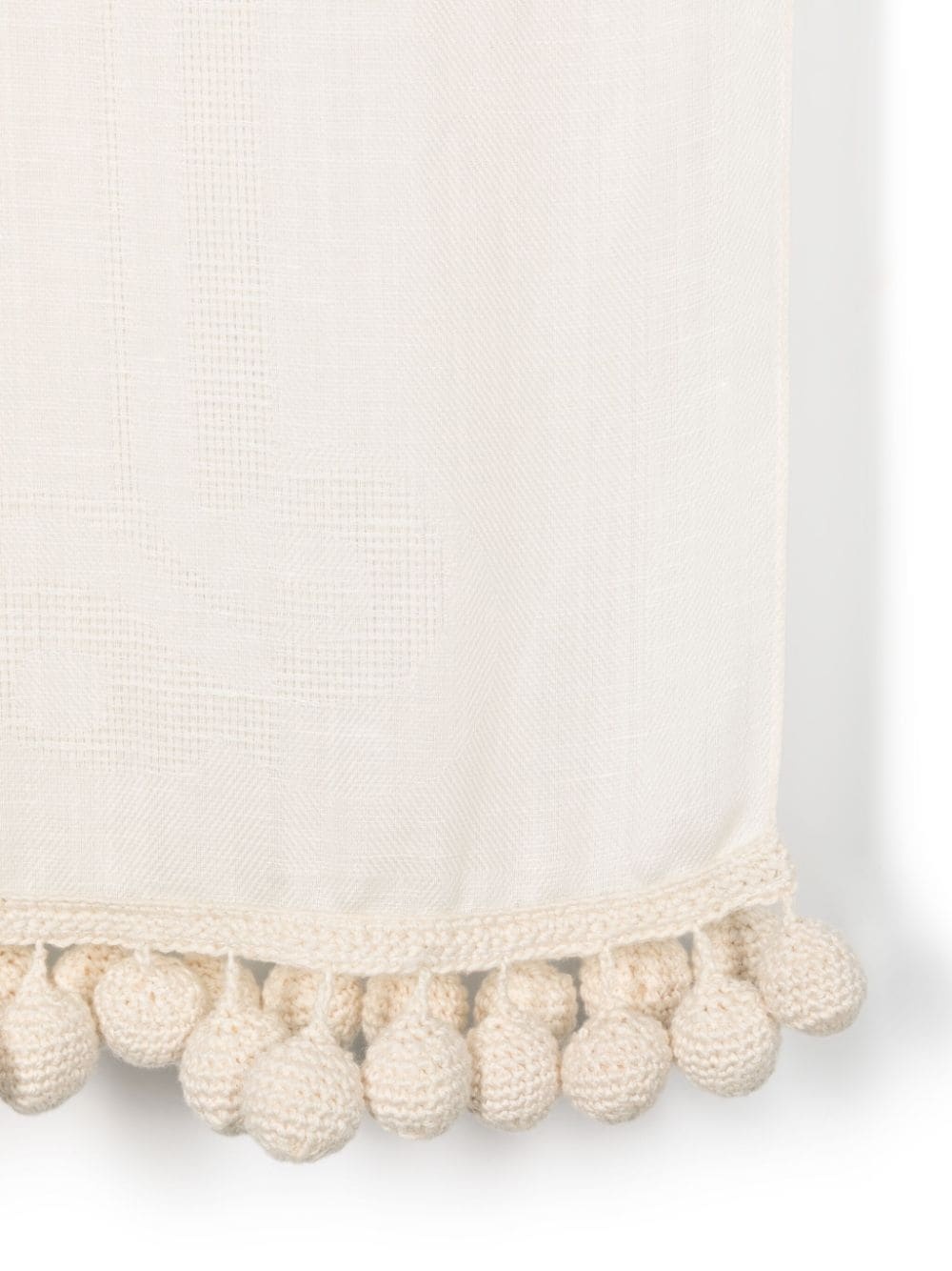 pompom-detail scarf - 2