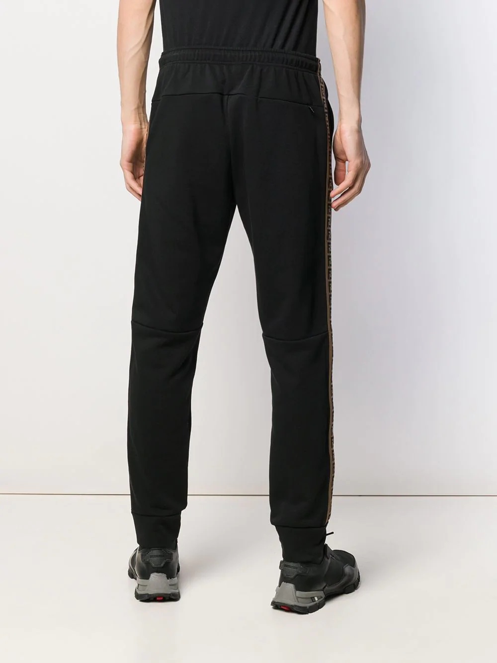 FF-logo tapered track trousers - 4