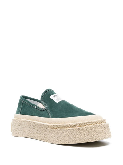 MM6 Maison Margiela logo-patch flatform sneakers outlook