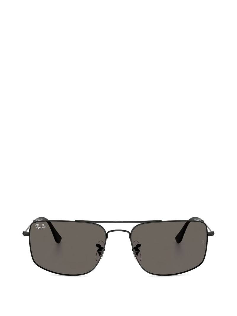 rectangle-frame double-bridge sunglasses 1