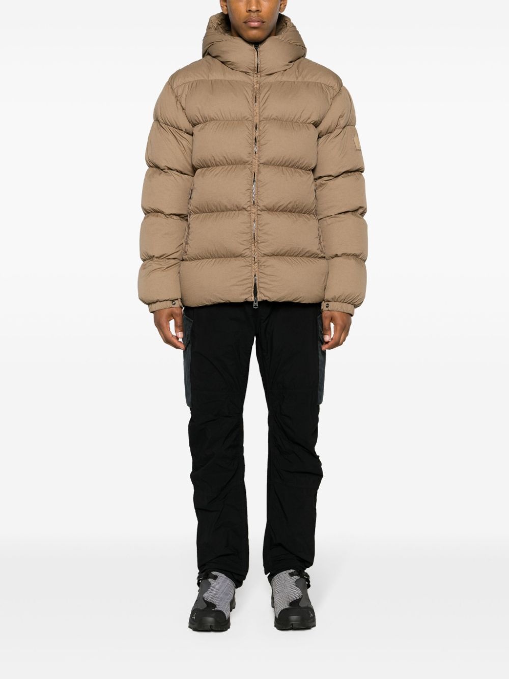 Adelmo logo-patch down padded jacket - 2
