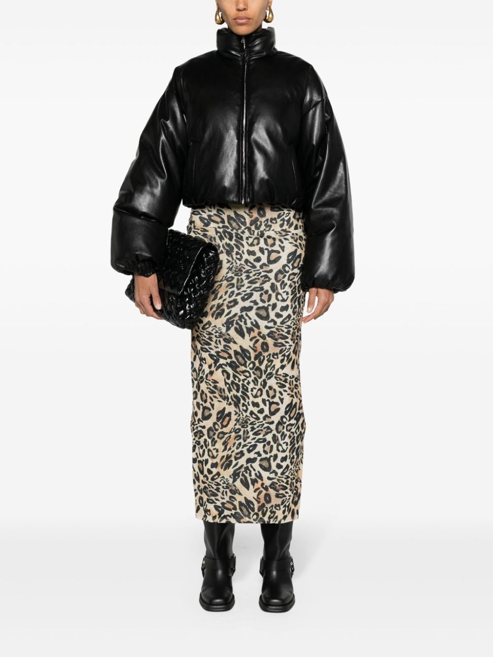 cropped puffer jacket - 2