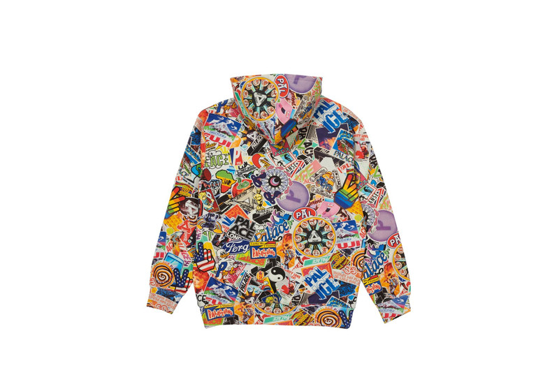 PALACE STICKER PACK HOOD MULTI outlook