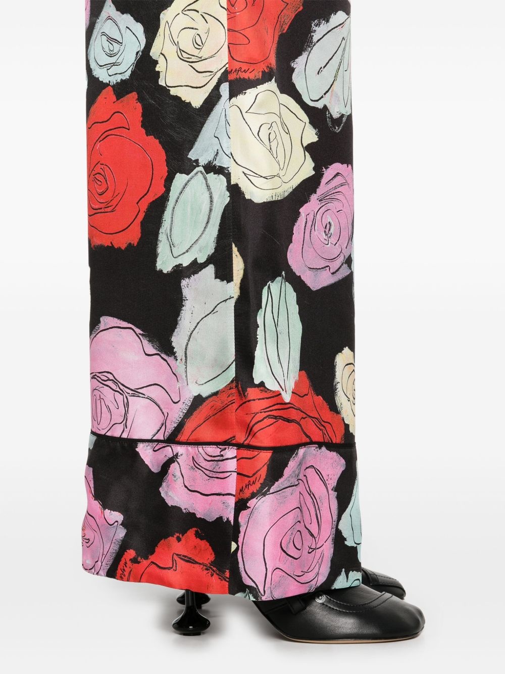 floral-print trousers - 5