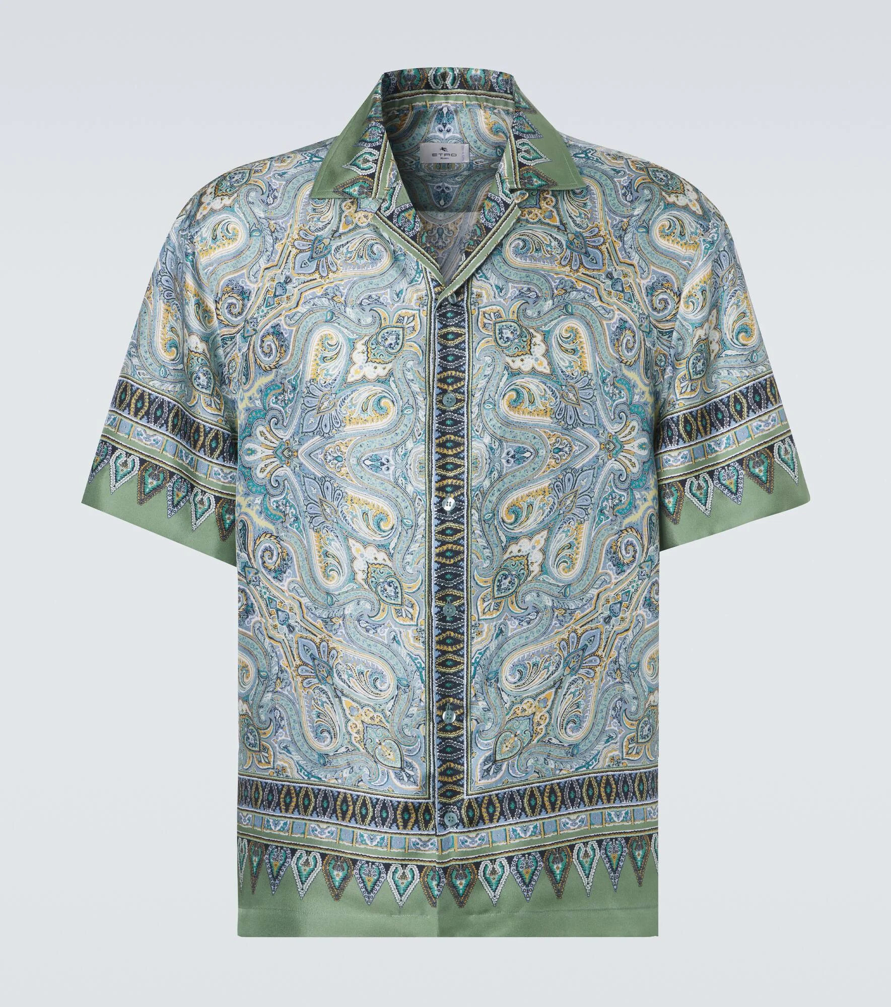Paisley silk twill shirt - 1