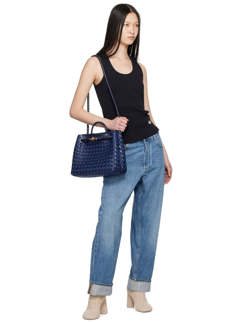 Bottega Veneta Navy Logo Patch Tank Top outlook