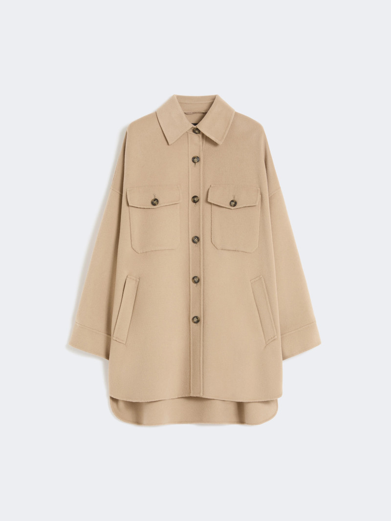 LASER Oversized wool-blend coat - CAMEL 1
