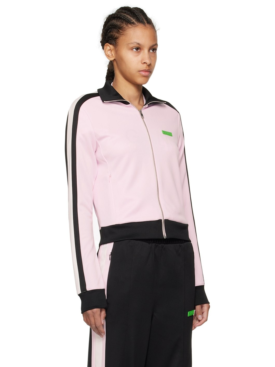 Pink Sporty Track Jacket - 2