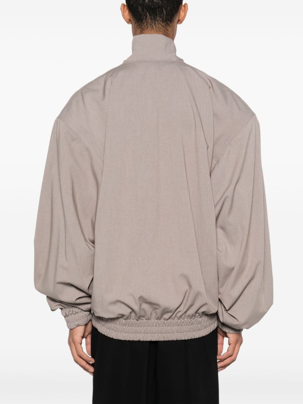 logo-appliquÃ© drop-shoulder jacket - 4