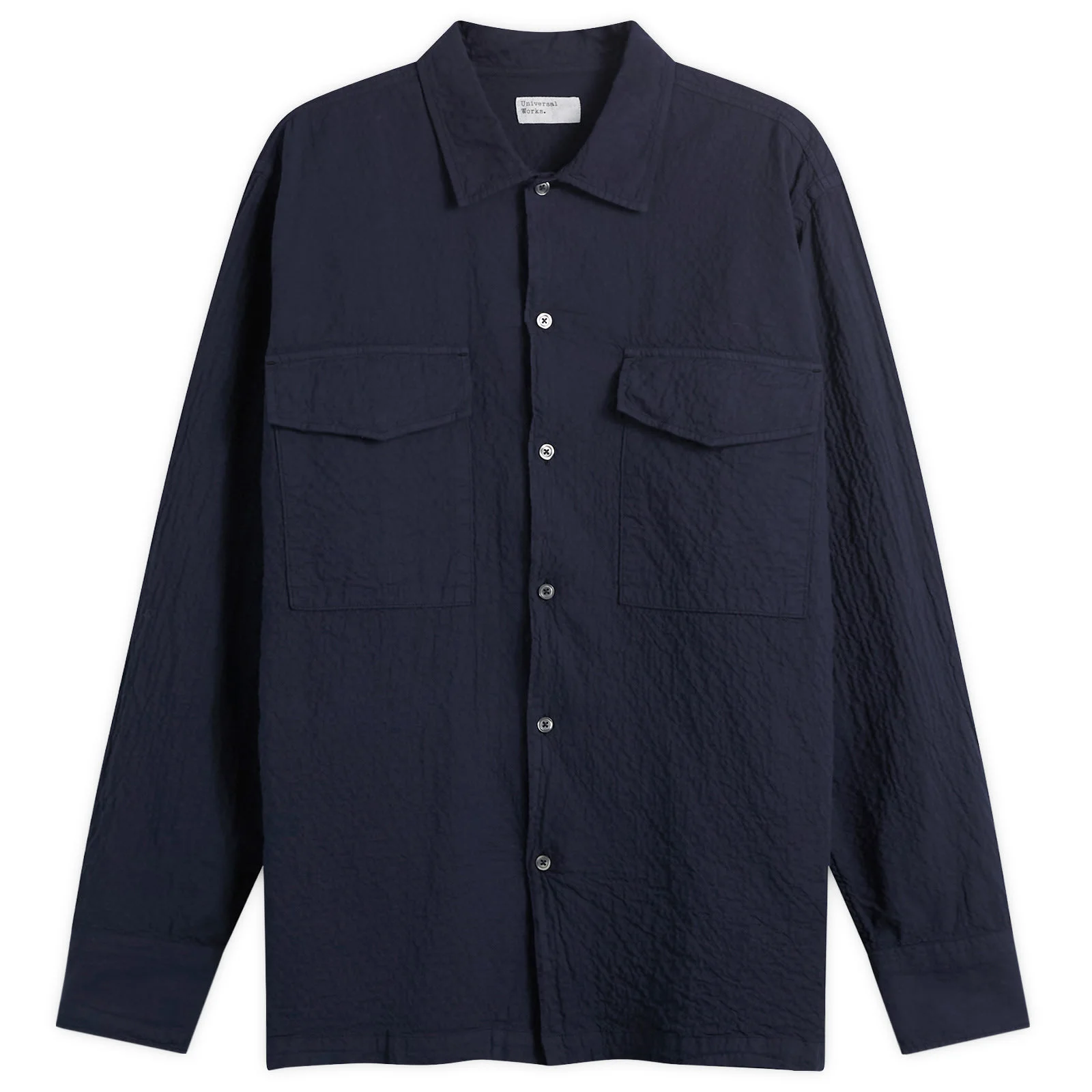 Universal Works Arten Seersucker Attendant Overshirt - 1