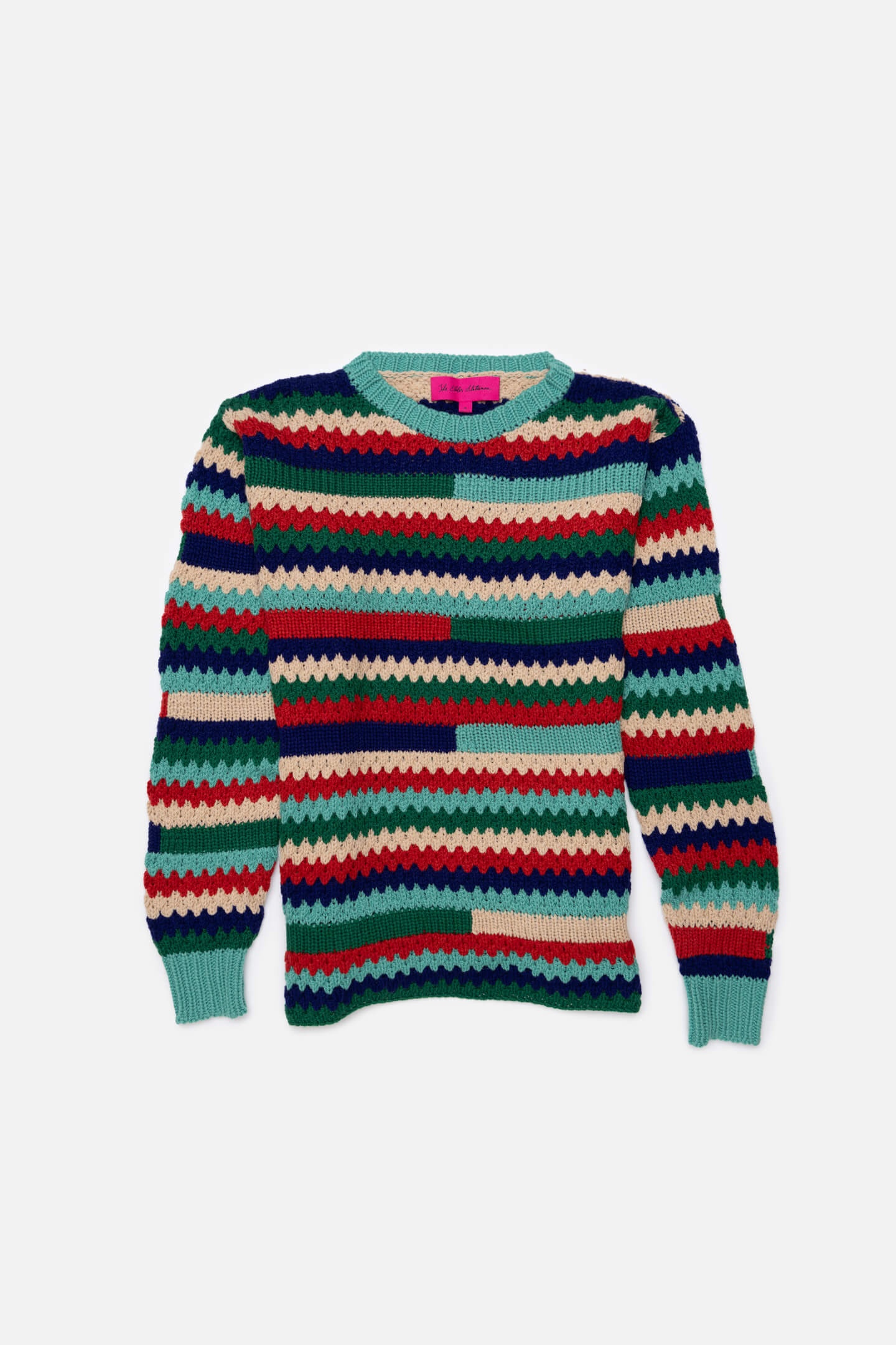 SCALLOP STRIPE RACING CREW - 1