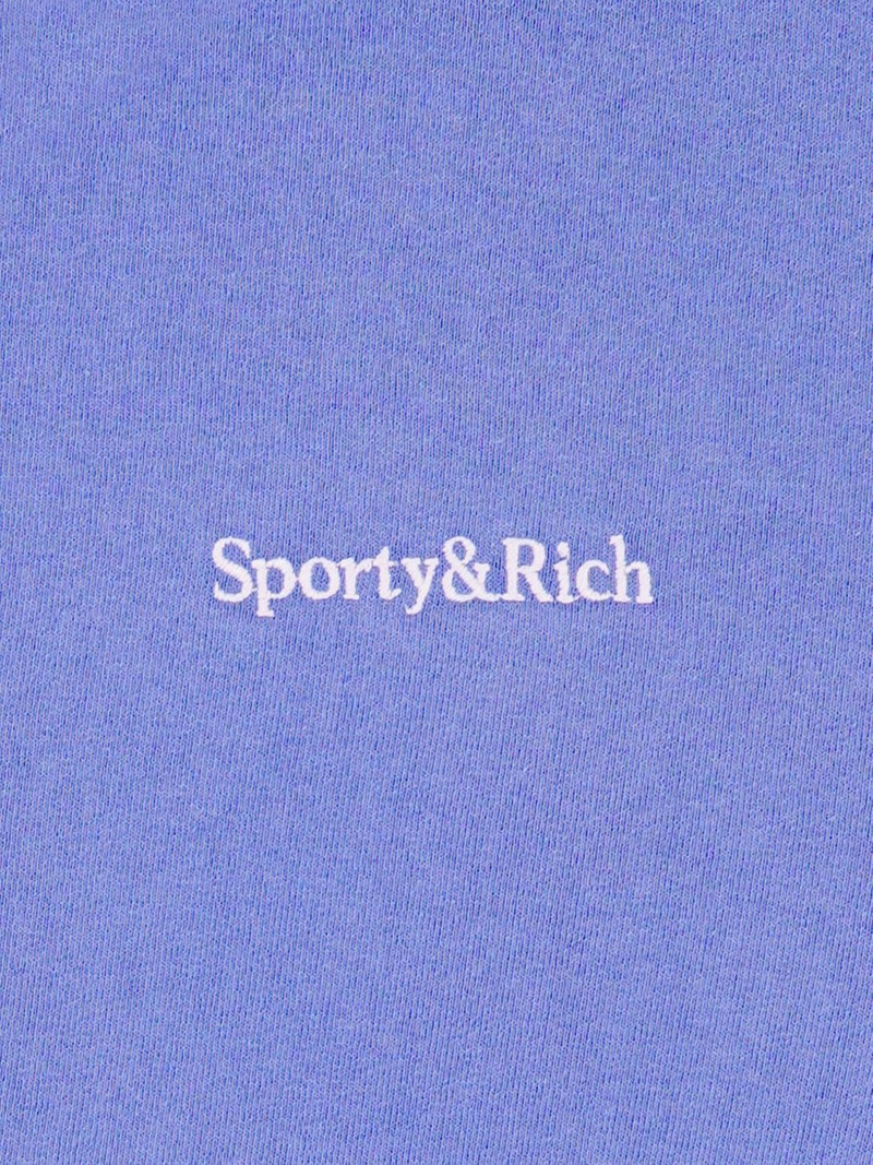 Serif logo-embroidered cotton hoodie 3