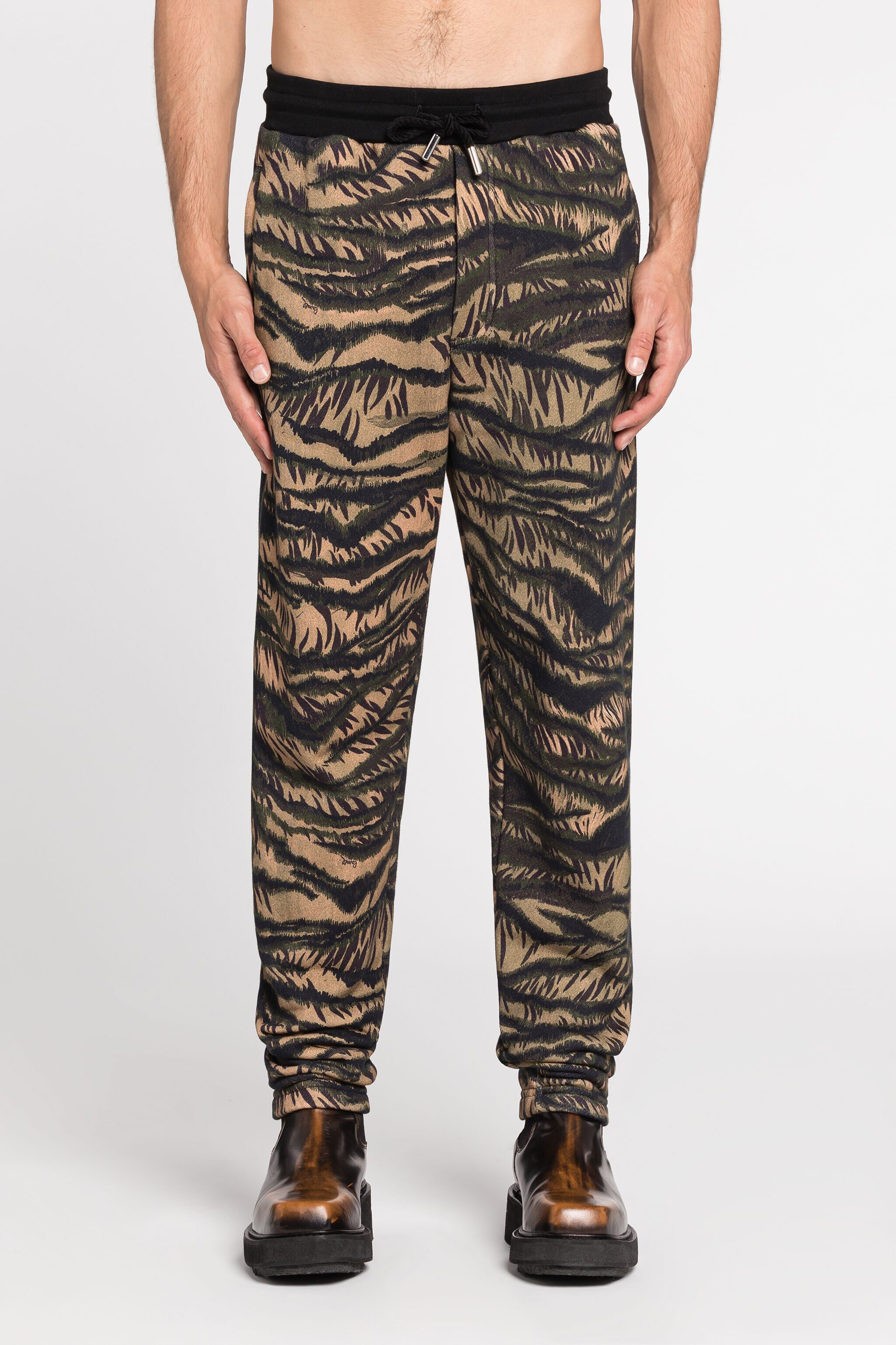 Animal-Print Cotton Track Pants - 4
