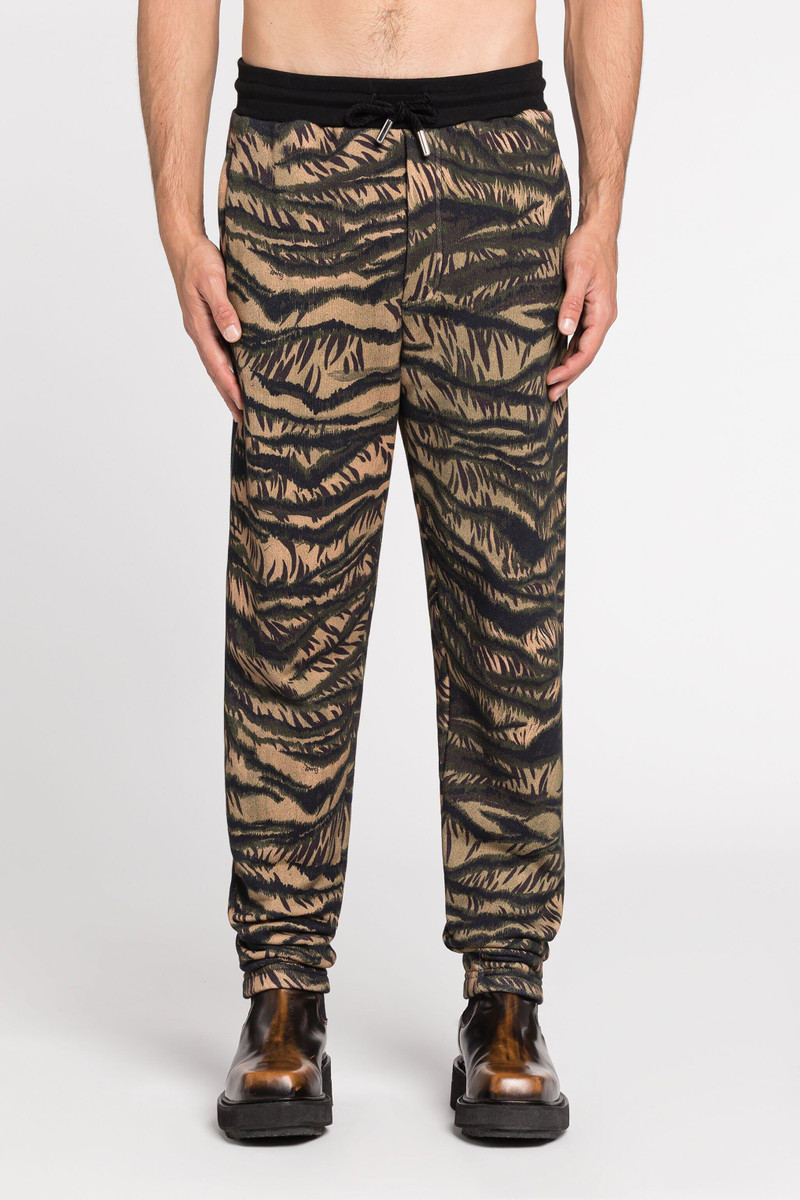 Animal-Print Cotton Track Pants 4