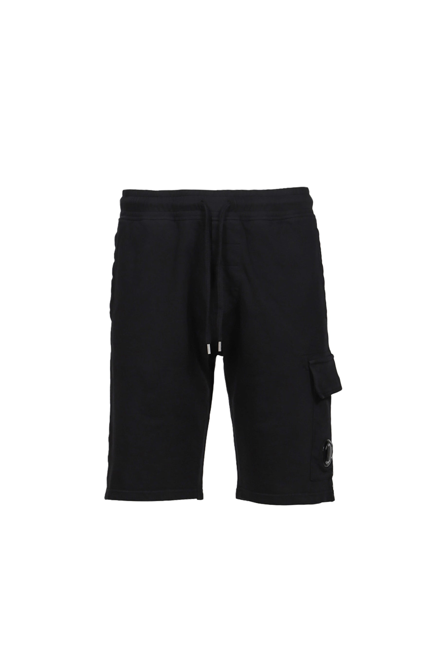 LIGHT FLEECE CARGO LENS SHORTS / BLK - 5