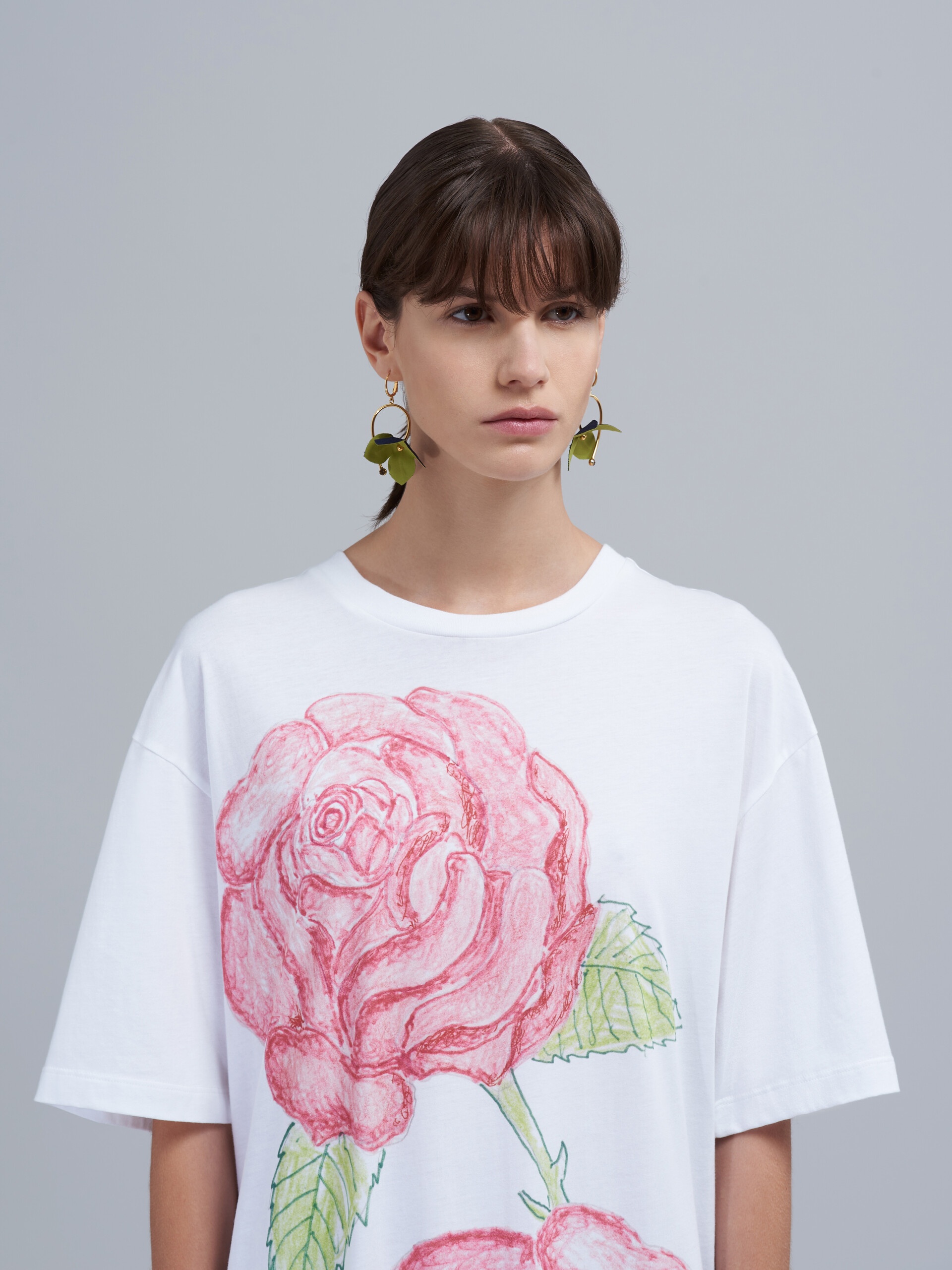 LA ROSA PRINT COTTON JERSEY DRESS - 4