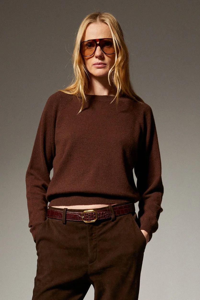 CASHMERE RAGLAN SWEATER - 1