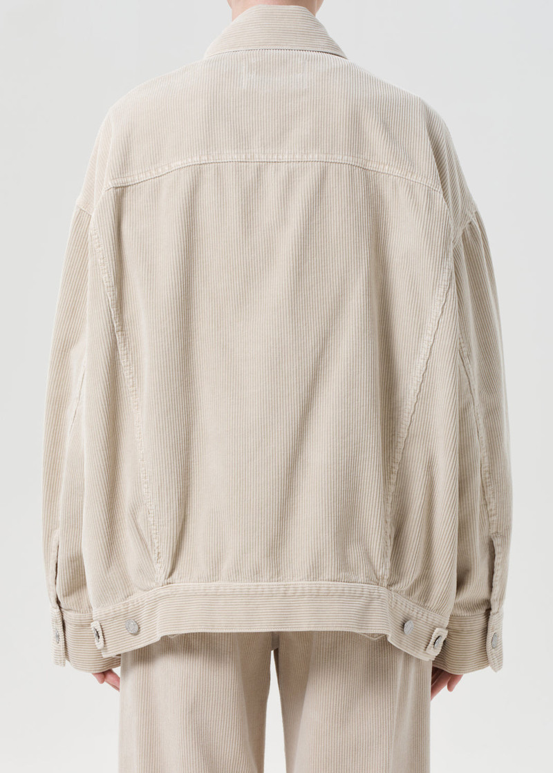 AGOLDE REWORKED WAYNE JACKET (CORDUROY) IN RICE GRASS outlook