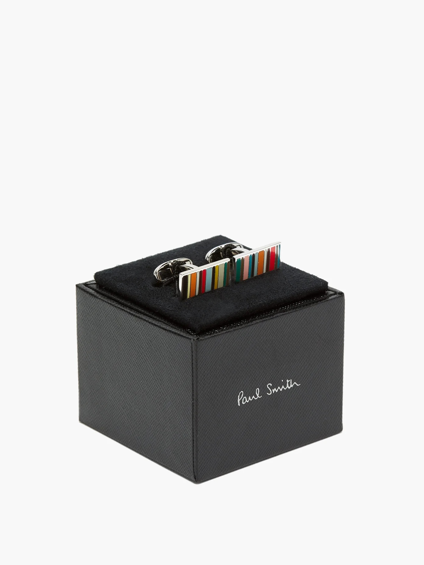 Signature stripe metal cufflinks - 3