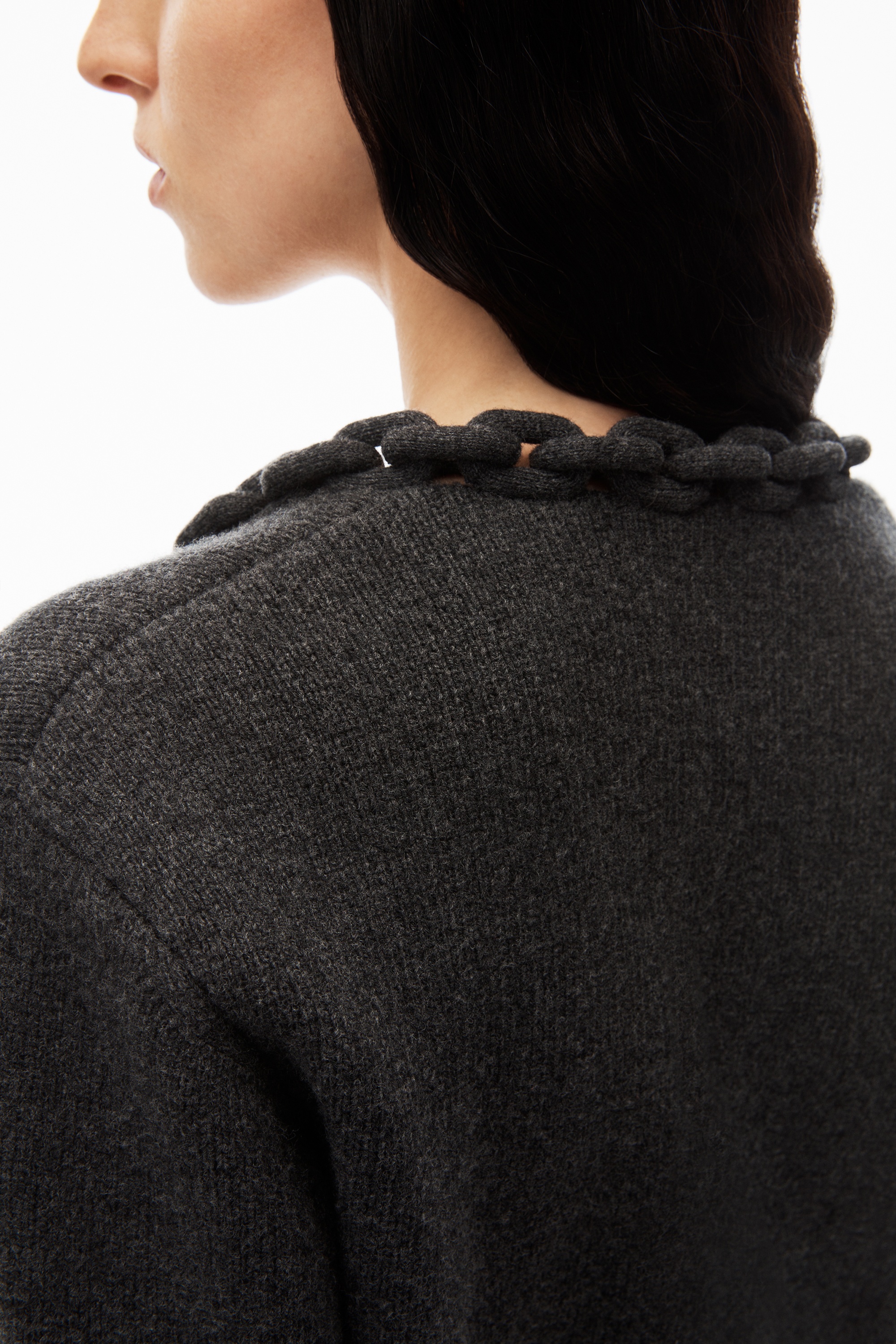 scoop neck in soft wool cashmere - 6