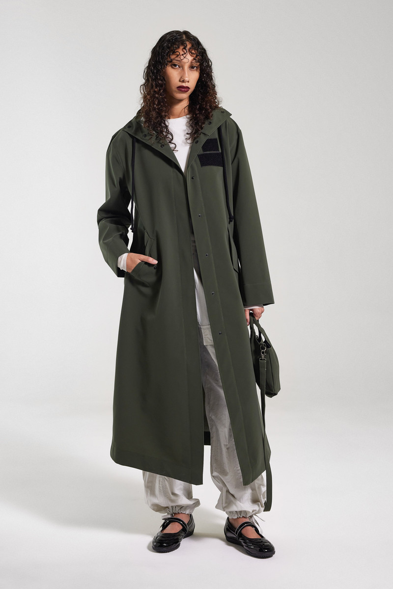 Stutterheim Chetham Matte Raincoat Green outlook