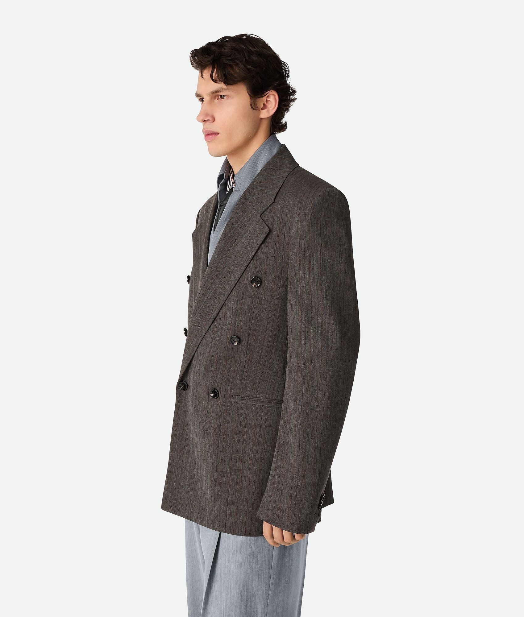 Wool Subtle Stripe Jacket - 2